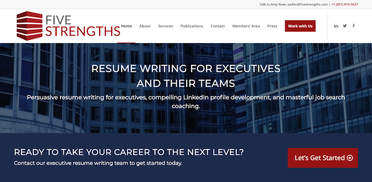 Five Strengths - Best Salt Lake City Resume Service