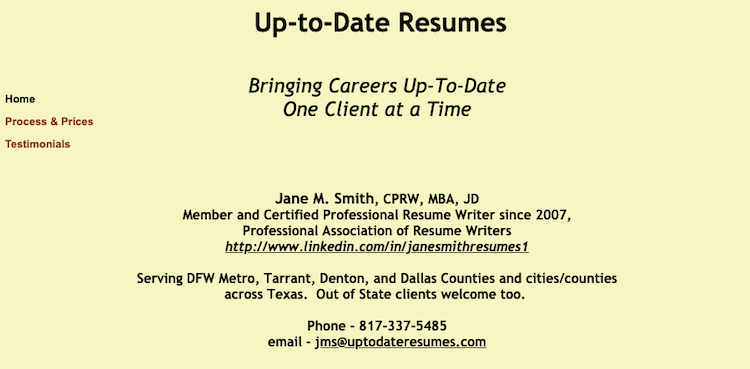 Up-To-Date Resumes - Best Fort Worth Resume Service