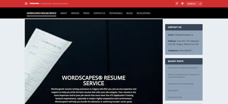 Wordscapes Resume Service - Best Calgary Resume Service