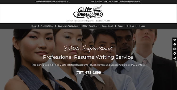 Write Impressions - Best Virginia Beach Resume Services