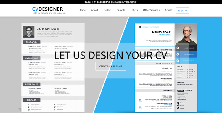 CV Designer - Best India Resume Service