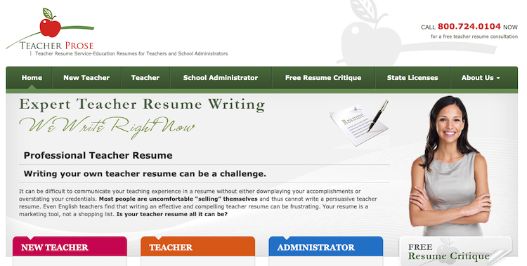 Teacher Prose - Best Teacher Resume Service