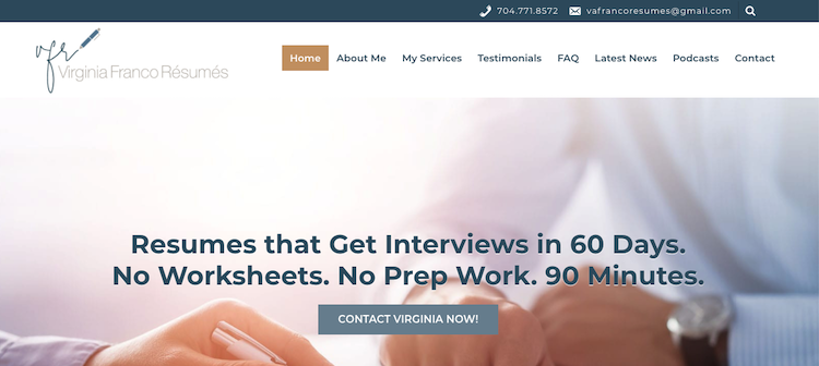 Virginia Franco - Best Charlotte Resume Service