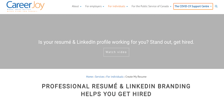 CareerJoy - Best Canada Resume Services