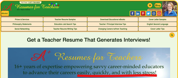 A+ Resume for Teachers - Best Teacher Resume Service