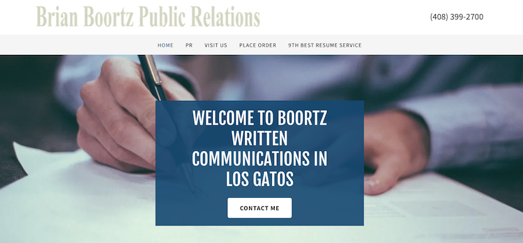 Brian Boortz Public Relations - Best San Jose Resume Service