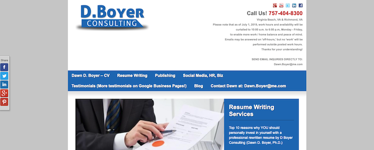 D. Boyer Consulting - Best Richmond Resume Service
